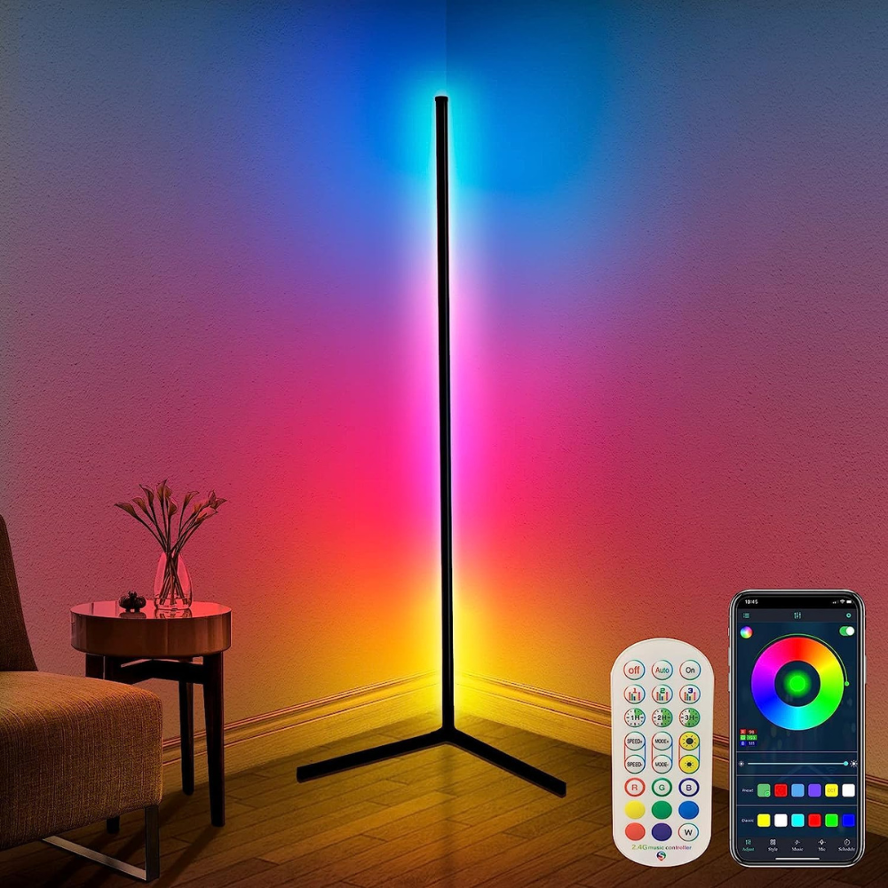 LED Floor Lamp – Smart Remote and App Control for Modern Decor