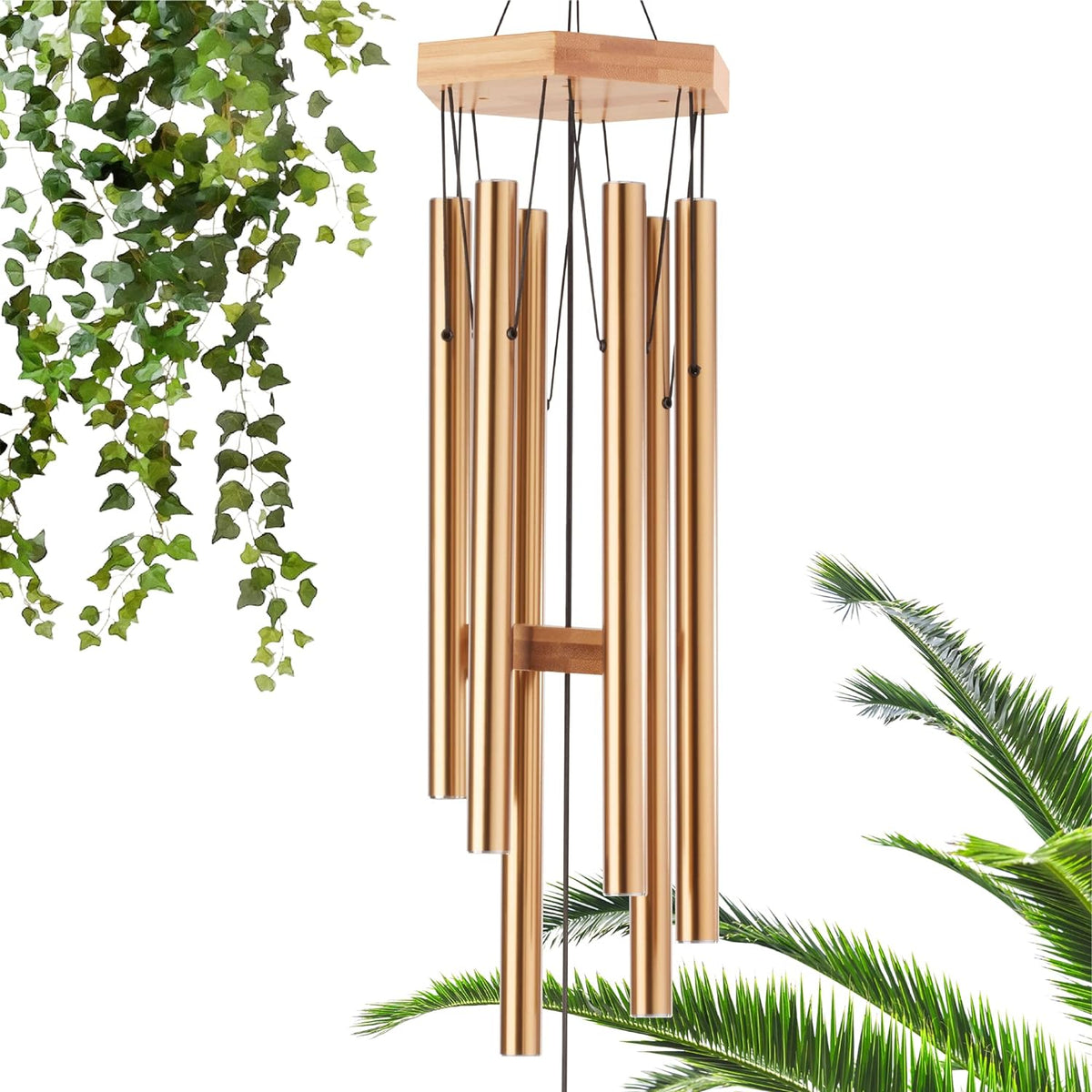 Solar-Powered LED Garden Wind Chimes: Outdoor & Indoor Decor