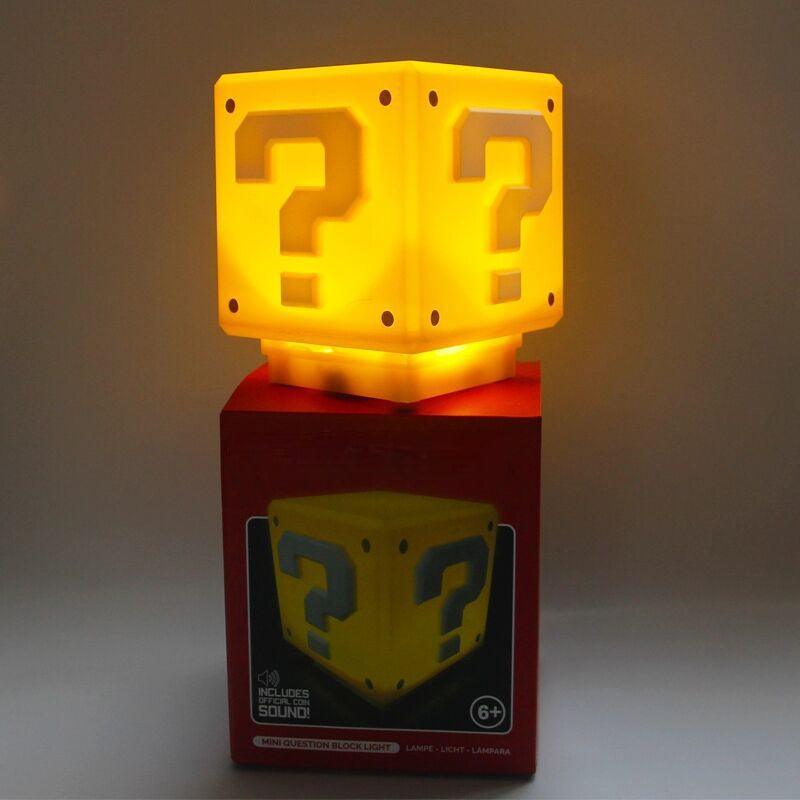 Super Mario Lamp - Question Block Iconic Gamer Decor