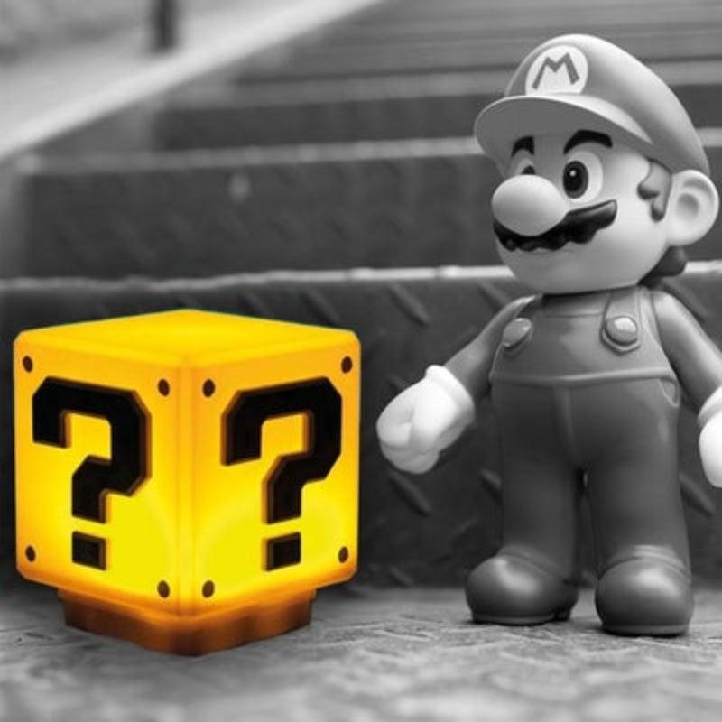 Super Mario Lamp - Question Block Iconic Gamer Decor